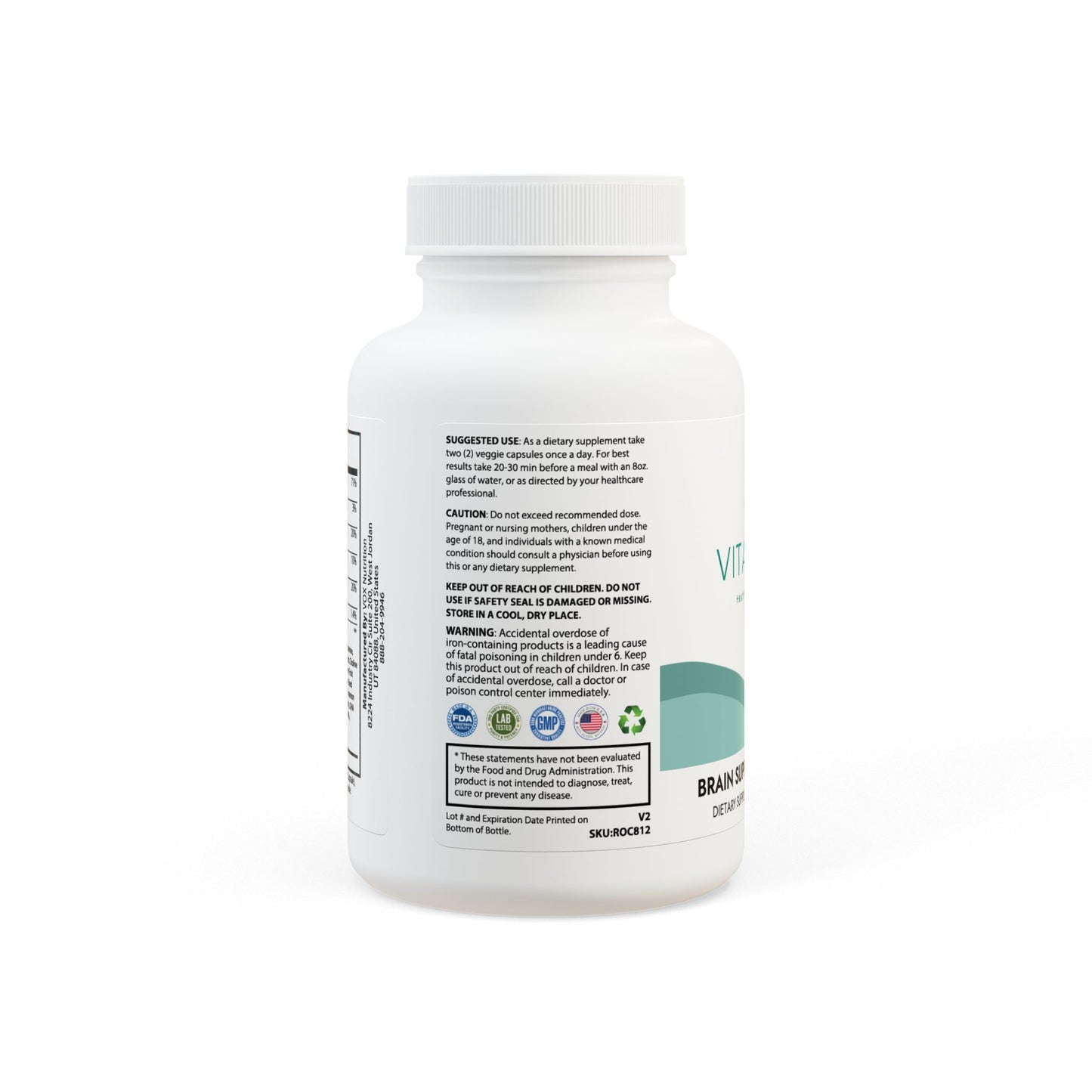 Brain Support Complex Supplement (60 Capsules)