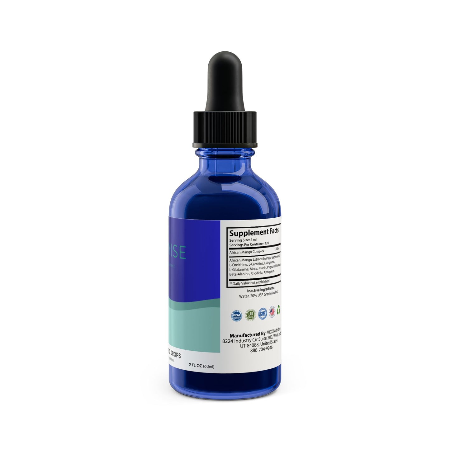 African Mango Drops Supplement (60ml, 2fl.oz)