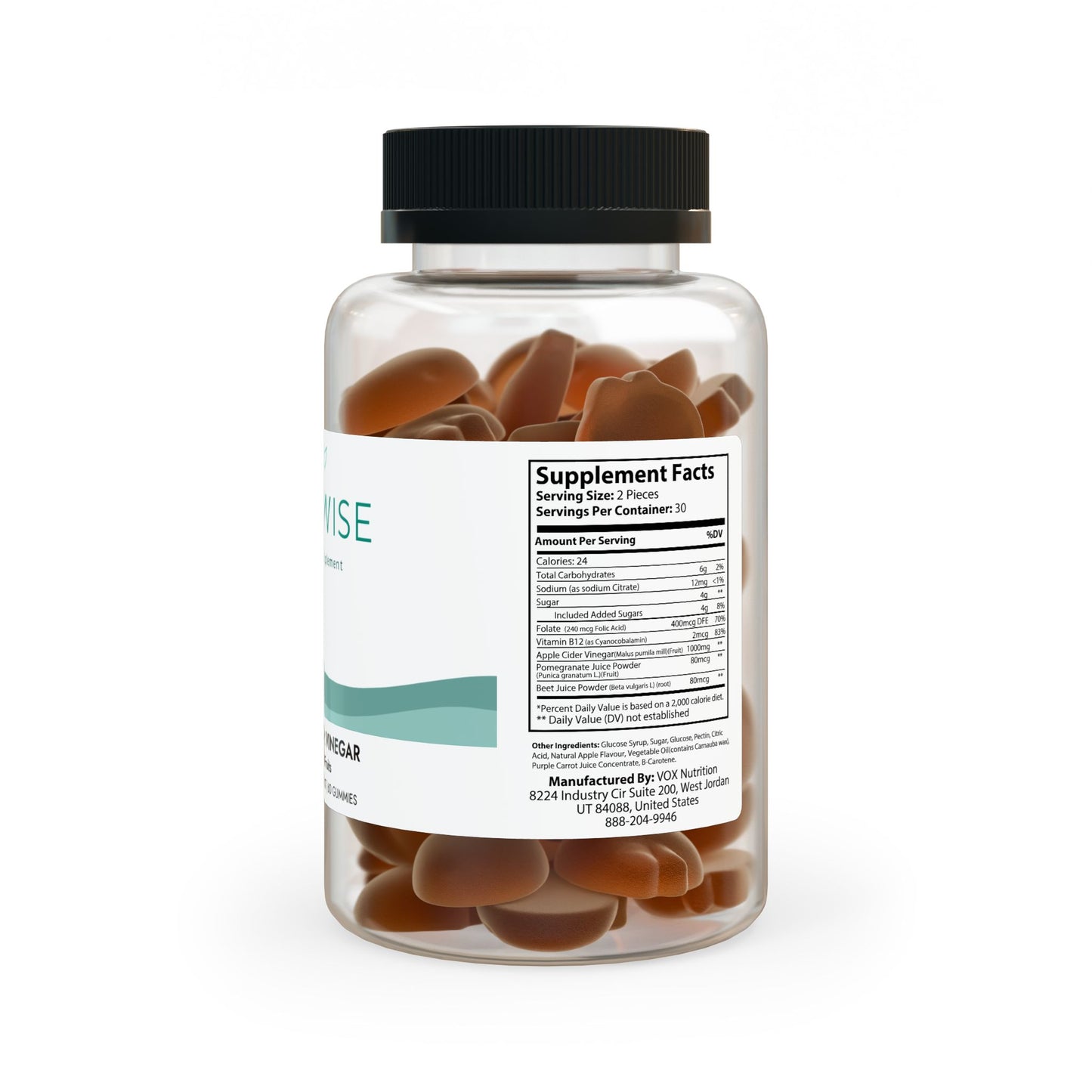 Apple Cider Vinegar Gummies (60 Gummies)