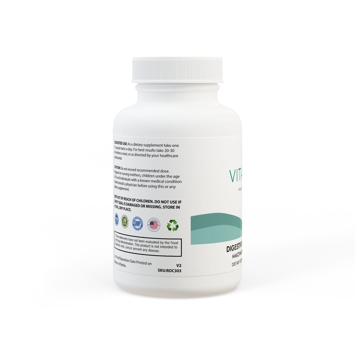 Digestive Enzyme Blend Supplement (60 Capsules)