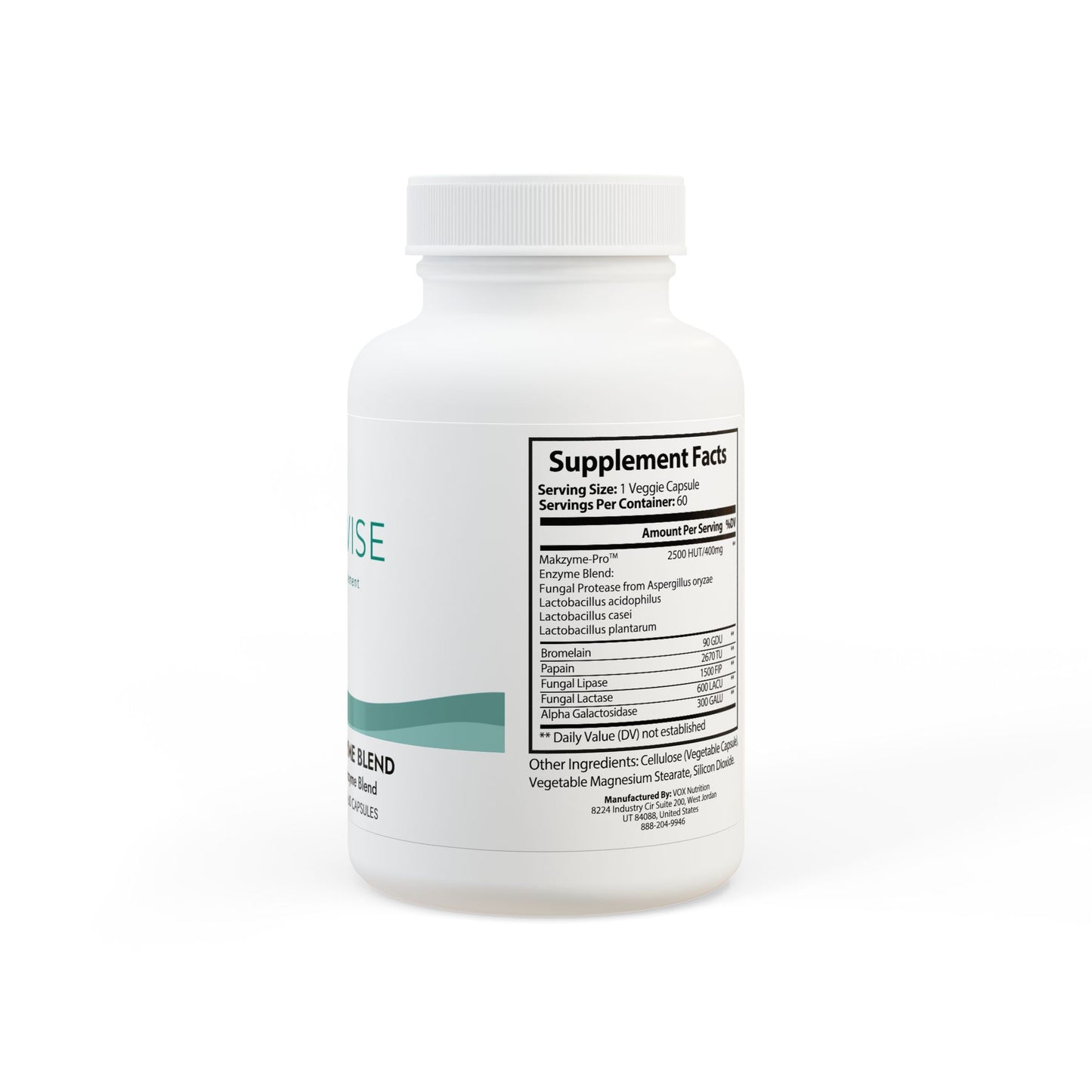 Digestive Enzyme Blend Supplement (60 Capsules)