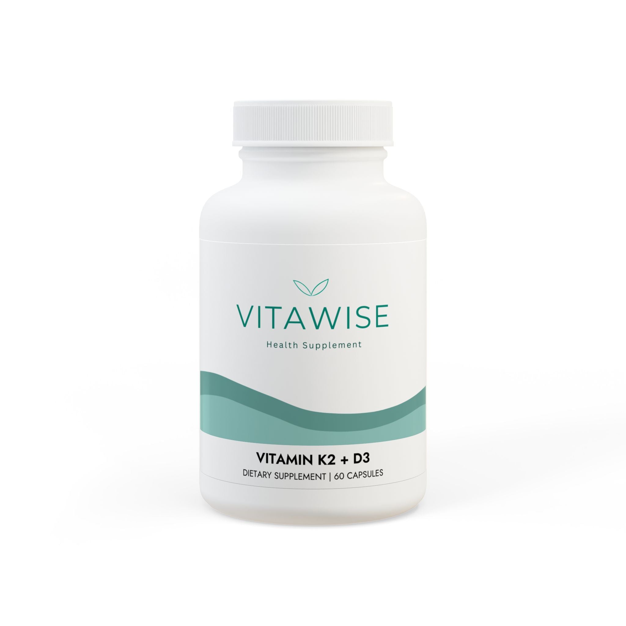 Vitamin K2 + D3 Supplement (60 Capsules)