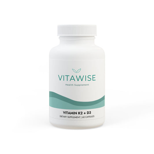 Vitamin K2 + D3 Supplement (60 Capsules)