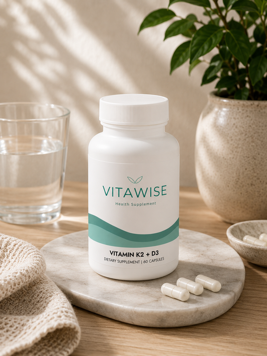 Vitamin K2 + D3 Supplement (60 Capsules)